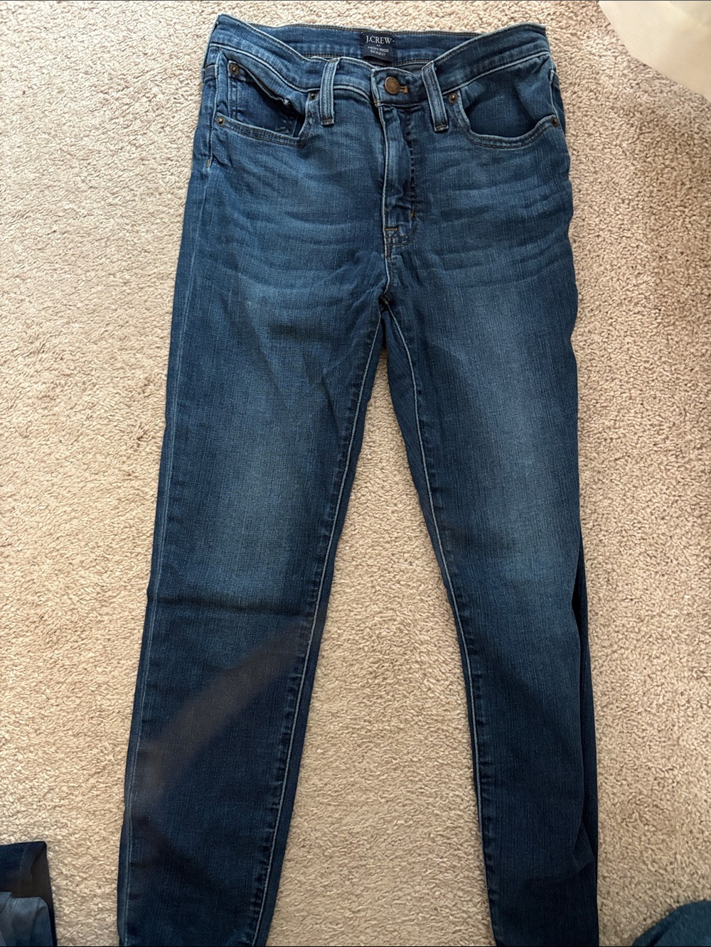 J. Crew Women's Medium Wash Skinny Jeans - Blue